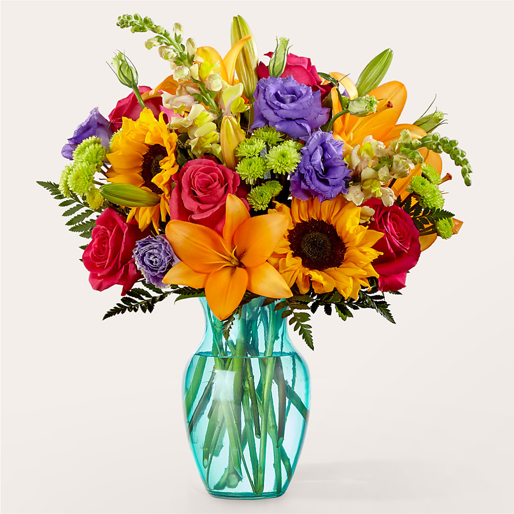 Double Rainbow Bouquet – DE VARS-PHILLIPS FLORISTS & ANTIQUES, Hartford CT