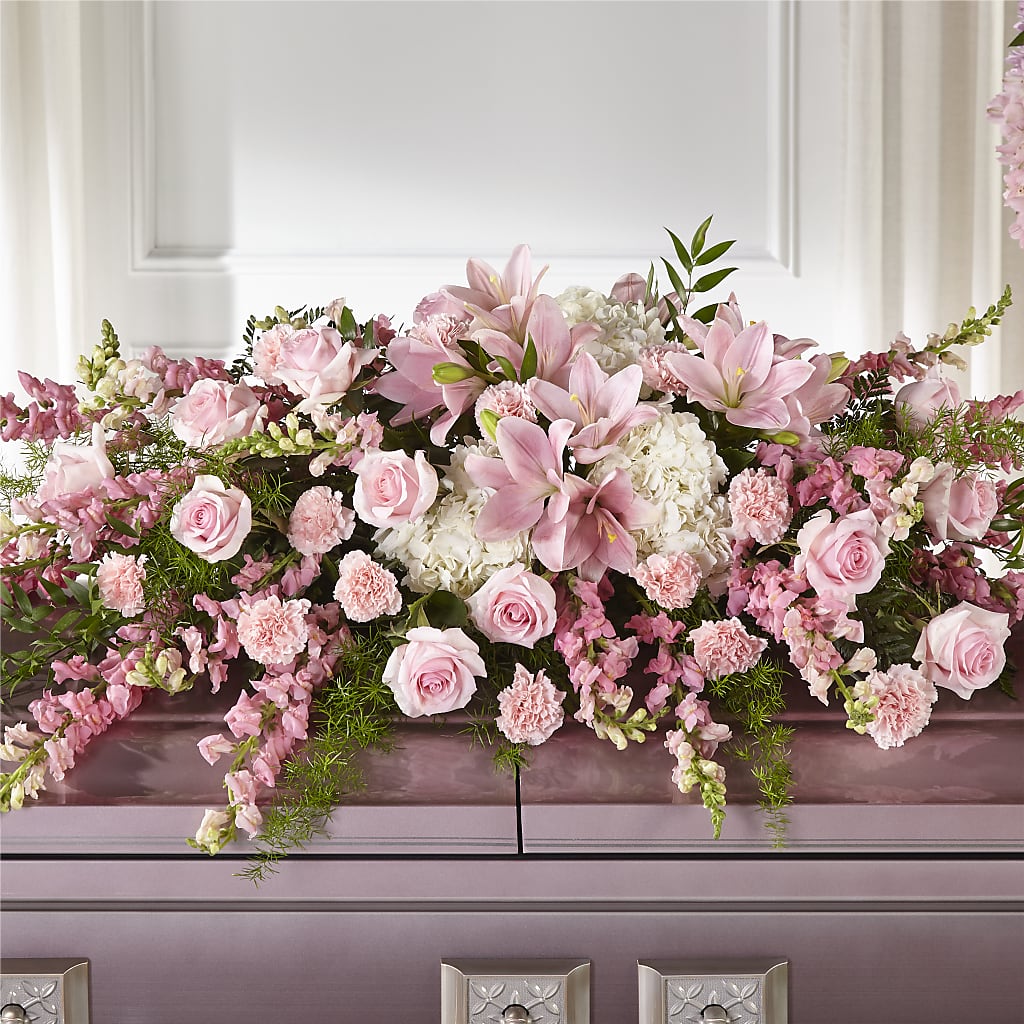 Life & Remembrance Casket Spray – DE VARS-PHILLIPS FLORISTS & ANTIQUES, Hartford CT