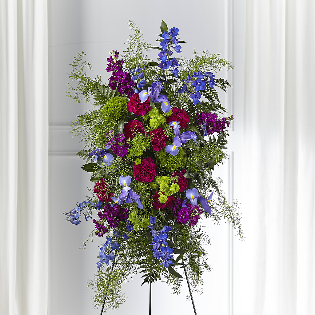 Heavenly Skies Standing Spray – DE VARS-PHILLIPS FLORISTS & ANTIQUES, Hartford CT