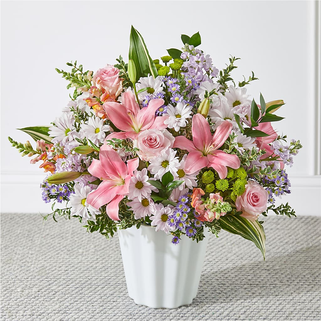 Abundant Compassion Floor Basket – DE VARS-PHILLIPS FLORISTS & ANTIQUES, Hartford CT