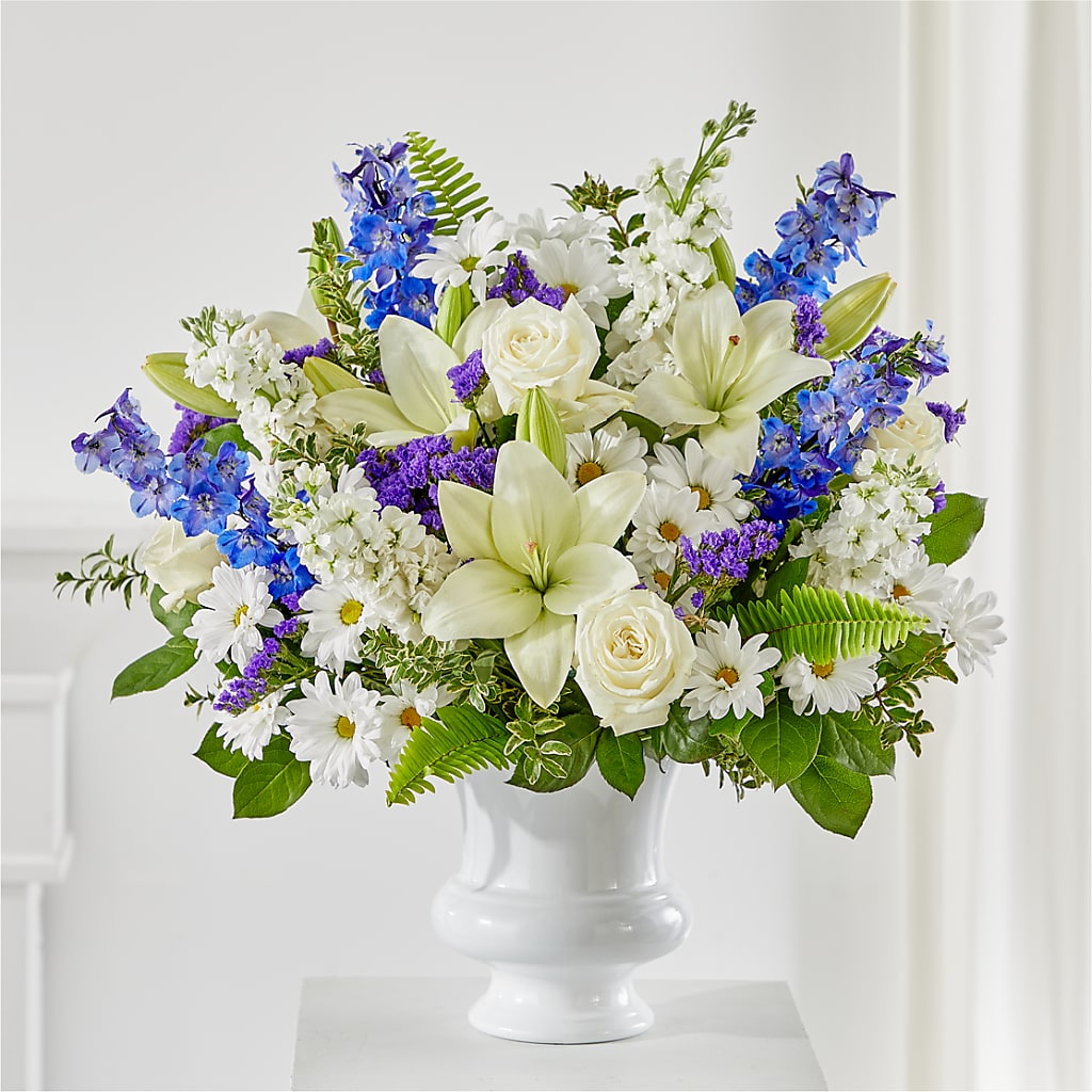 Expressions of Hope Urn Arrangement – DE VARS-PHILLIPS FLORISTS & ANTIQUES, Hartford CT