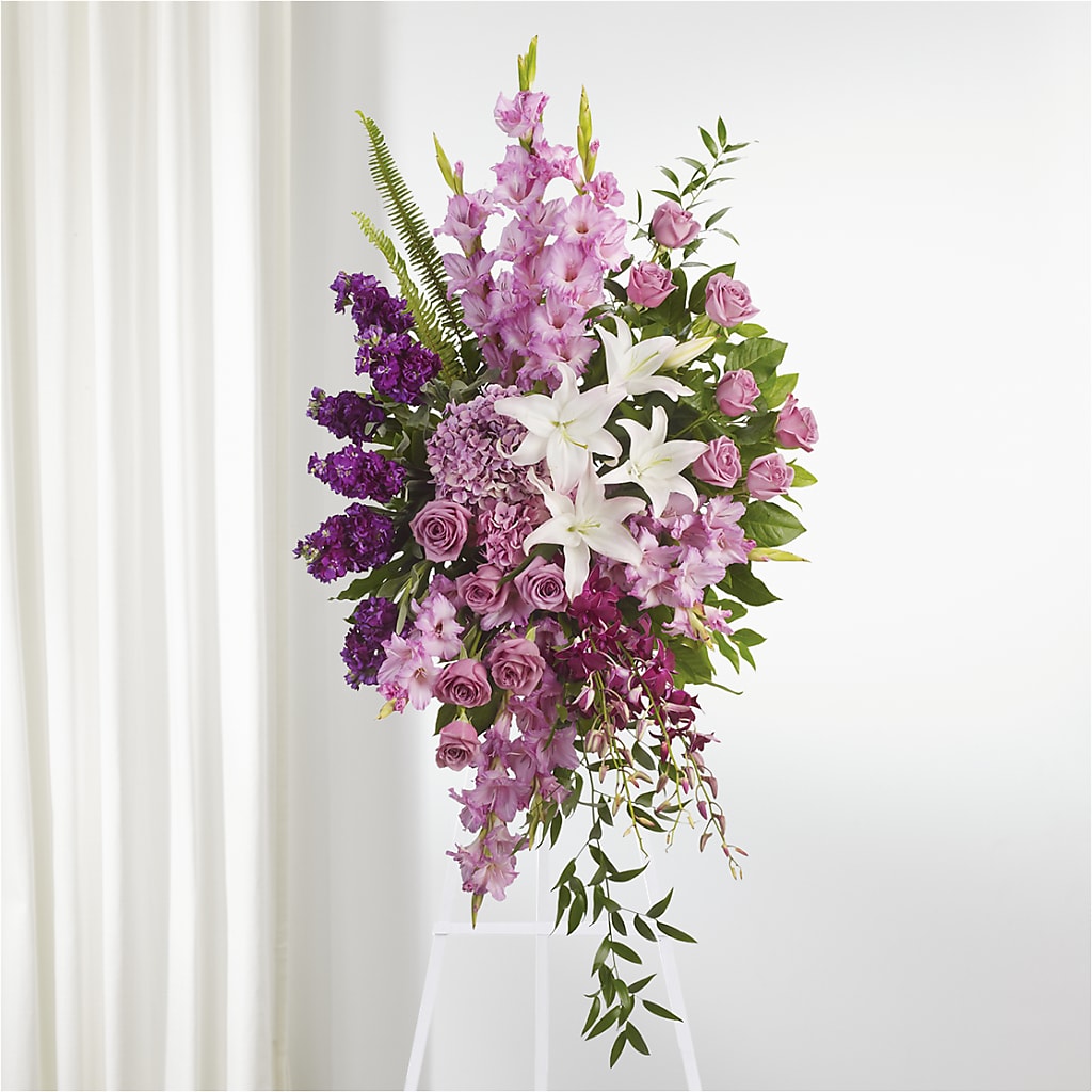 Never Alone Standing Spray – DE VARS-PHILLIPS FLORISTS & ANTIQUES, Hartford CT