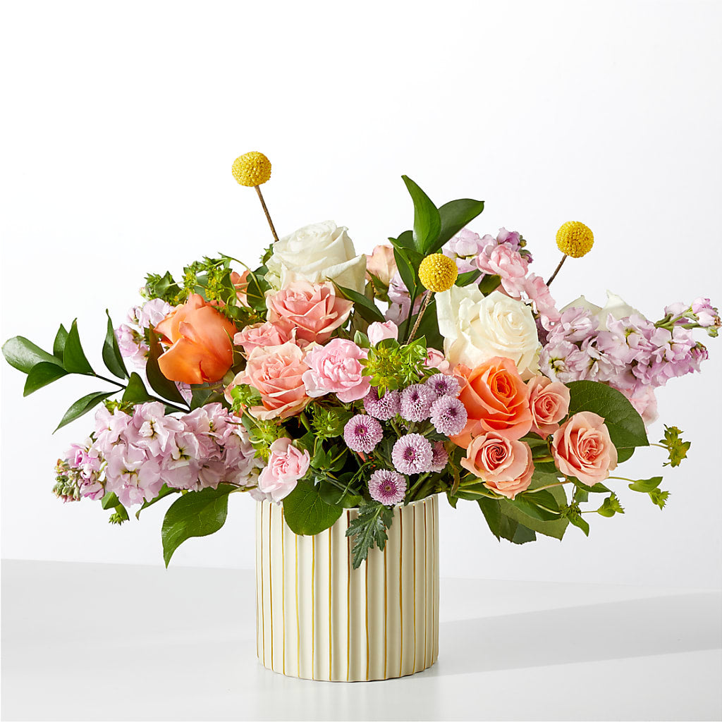 French Market Bouquet with Ivory Vase – DE VARS-PHILLIPS FLORISTS & ANTIQUES, Hartford CT