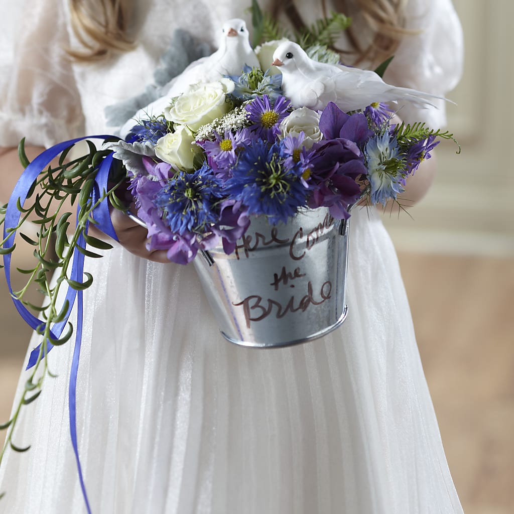 Enchantment Flower Girl Arrangement – DE VARS-PHILLIPS FLORISTS & ANTIQUES, Hartford CT