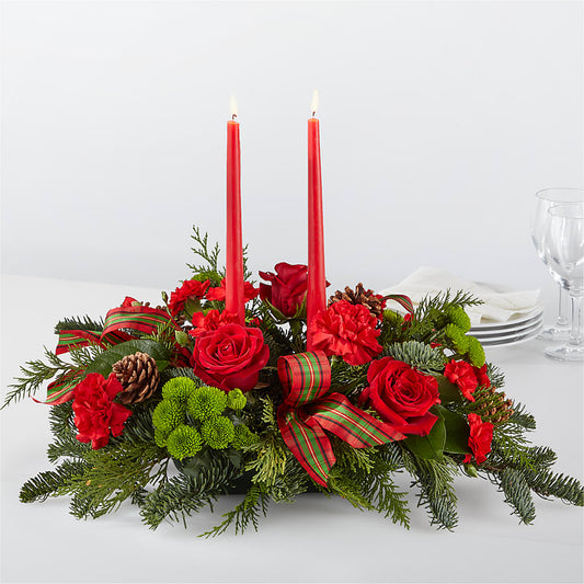 By the Candlelight Centerpiece – DE VARS-PHILLIPS FLORISTS & ANTIQUES, Hartford CT
