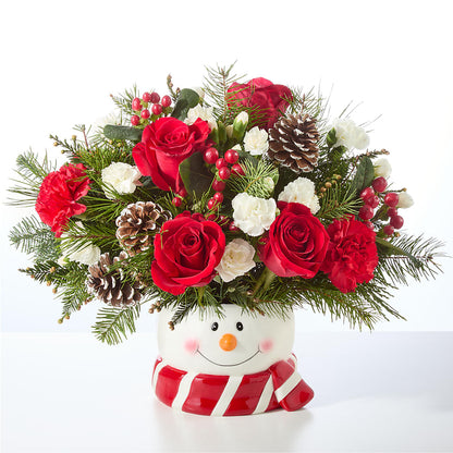 Jolly Snowman Bouquet – DE VARS-PHILLIPS FLORISTS & ANTIQUES, Hartford CT
