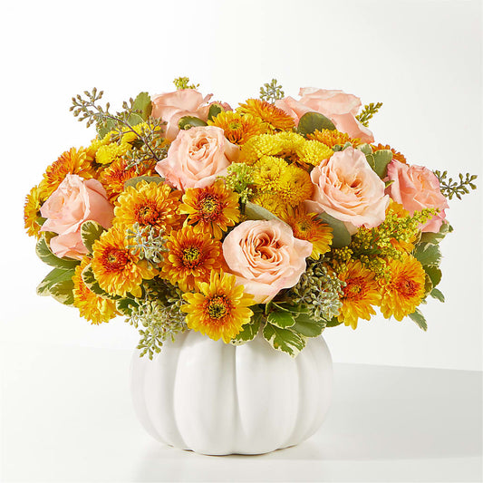 Peachy Pumpkin – DE VARS-PHILLIPS FLORISTS & ANTIQUES, Hartford CT