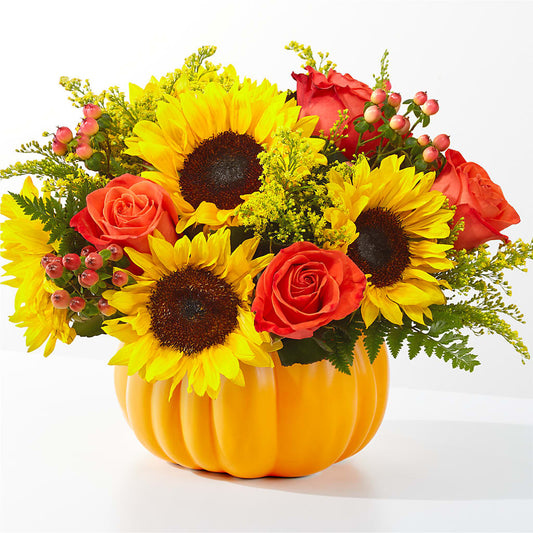 Pick of the Patch Pumpkin Bouquet – DE VARS-PHILLIPS FLORISTS & ANTIQUES, Hartford CT