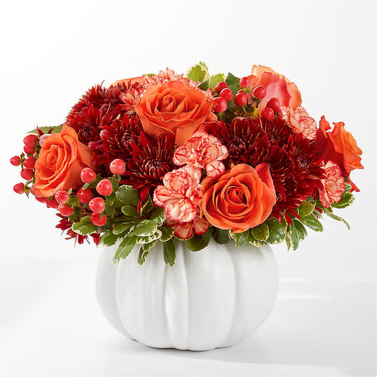 Autumn Air Pumpkin Bouquet – DE VARS-PHILLIPS FLORISTS & ANTIQUES, Hartford CT