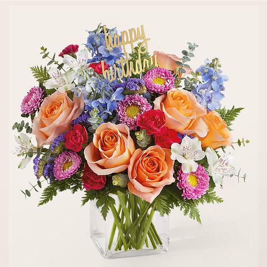 Birthday Bash Bouquet – DE VARS-PHILLIPS FLORISTS & ANTIQUES, Hartford CT