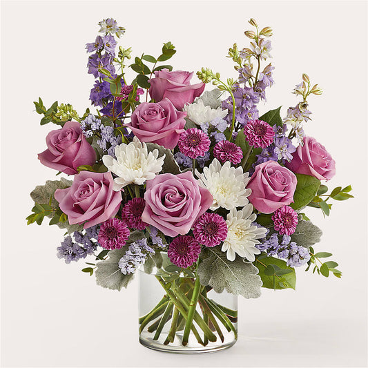 Violet Frost Bouquet – DE VARS-PHILLIPS FLORISTS & ANTIQUES, Hartford CT