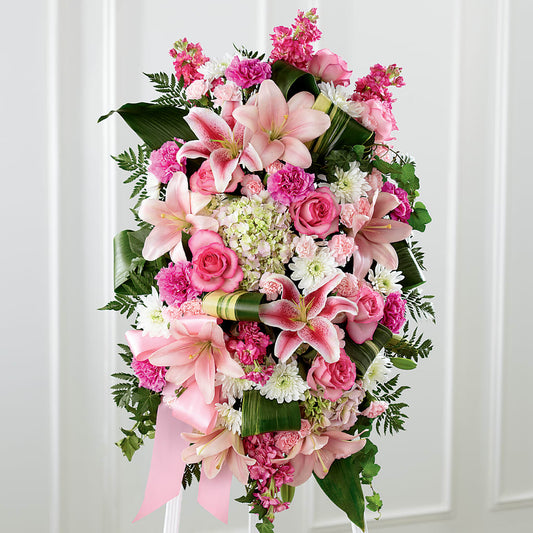 Comforting Standing Spray – DE VARS-PHILLIPS FLORISTS & ANTIQUES, Hartford CT
