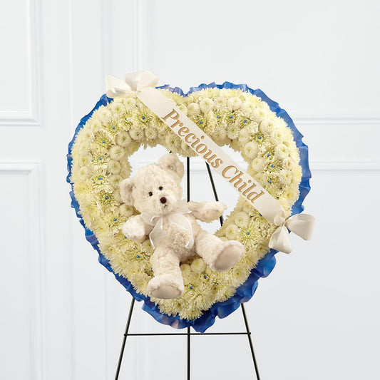 Precious Child Standing Heart – DE VARS-PHILLIPS FLORISTS & ANTIQUES, Hartford CT