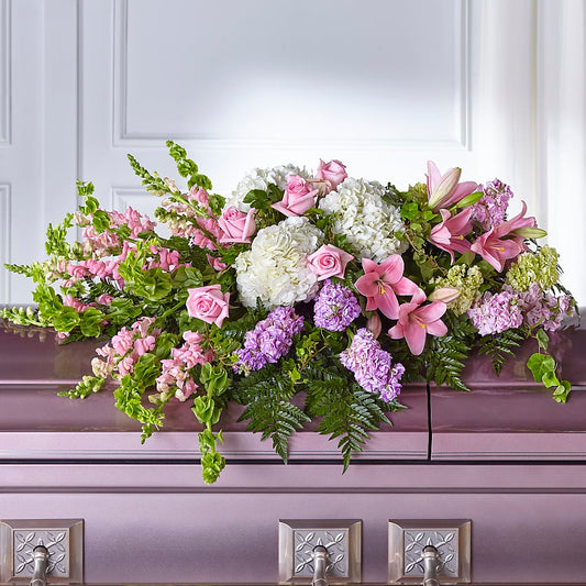 Life's Gratitude Casket Spray – DE VARS-PHILLIPS FLORISTS & ANTIQUES, Hartford CT