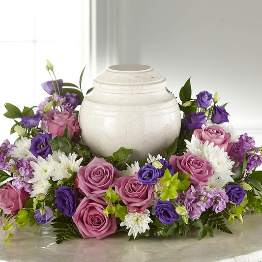 Blooming Sympathy Cremation Adornment – DE VARS-PHILLIPS FLORISTS & ANTIQUES, Hartford CT