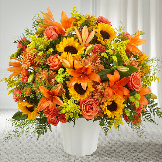 Harvest Thoughts Floor Basket – DE VARS-PHILLIPS FLORISTS & ANTIQUES, Hartford CT