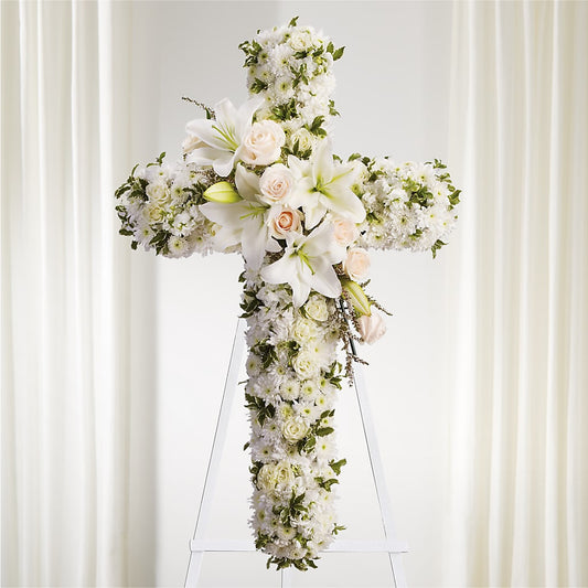 Spiritual Guidance Standing Spray – DE VARS-PHILLIPS FLORISTS & ANTIQUES, Hartford CT