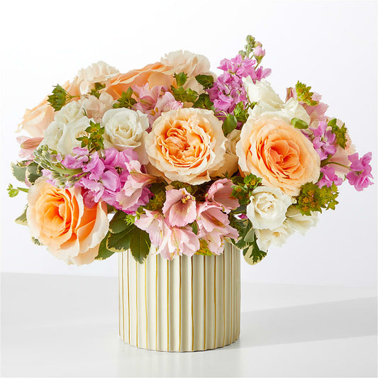 Paradise Bouquet with Ivory Vase – DE VARS-PHILLIPS FLORISTS & ANTIQUES, Hartford CT