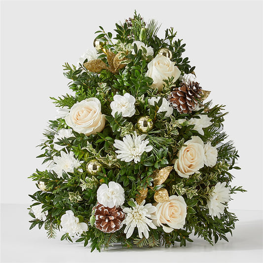 Snowed In Tree – DE VARS-PHILLIPS FLORISTS & ANTIQUES, Hartford CT