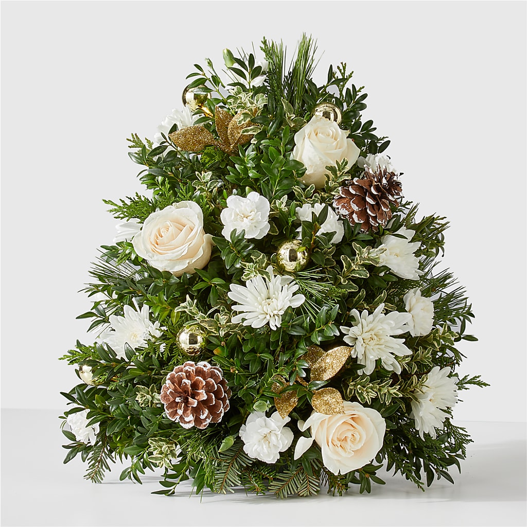 Snowed In Tree – DE VARS-PHILLIPS FLORISTS & ANTIQUES, Hartford CT